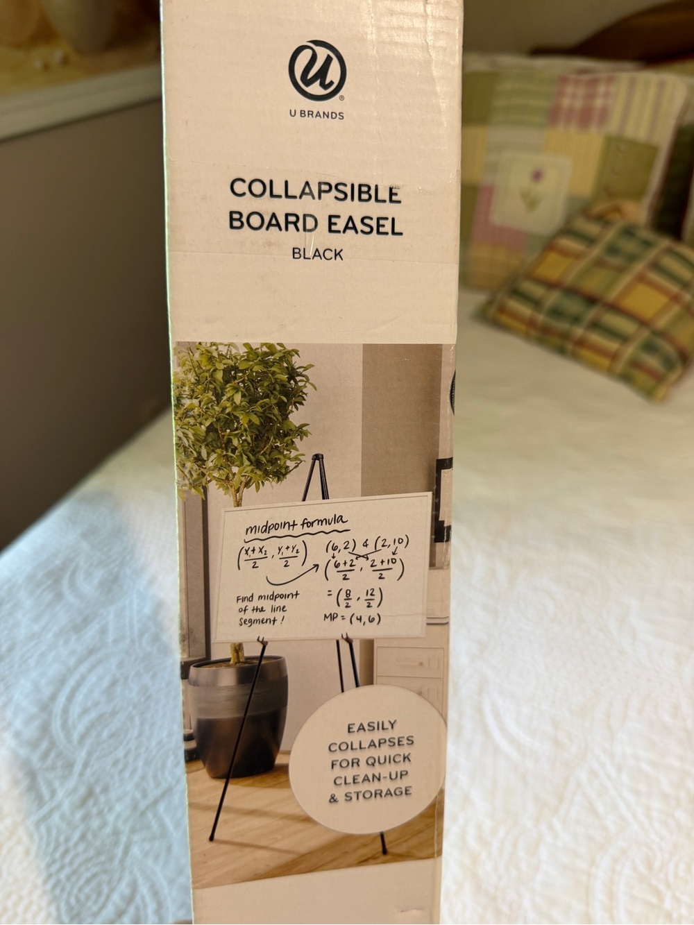 Black Collapsible Board Easel New